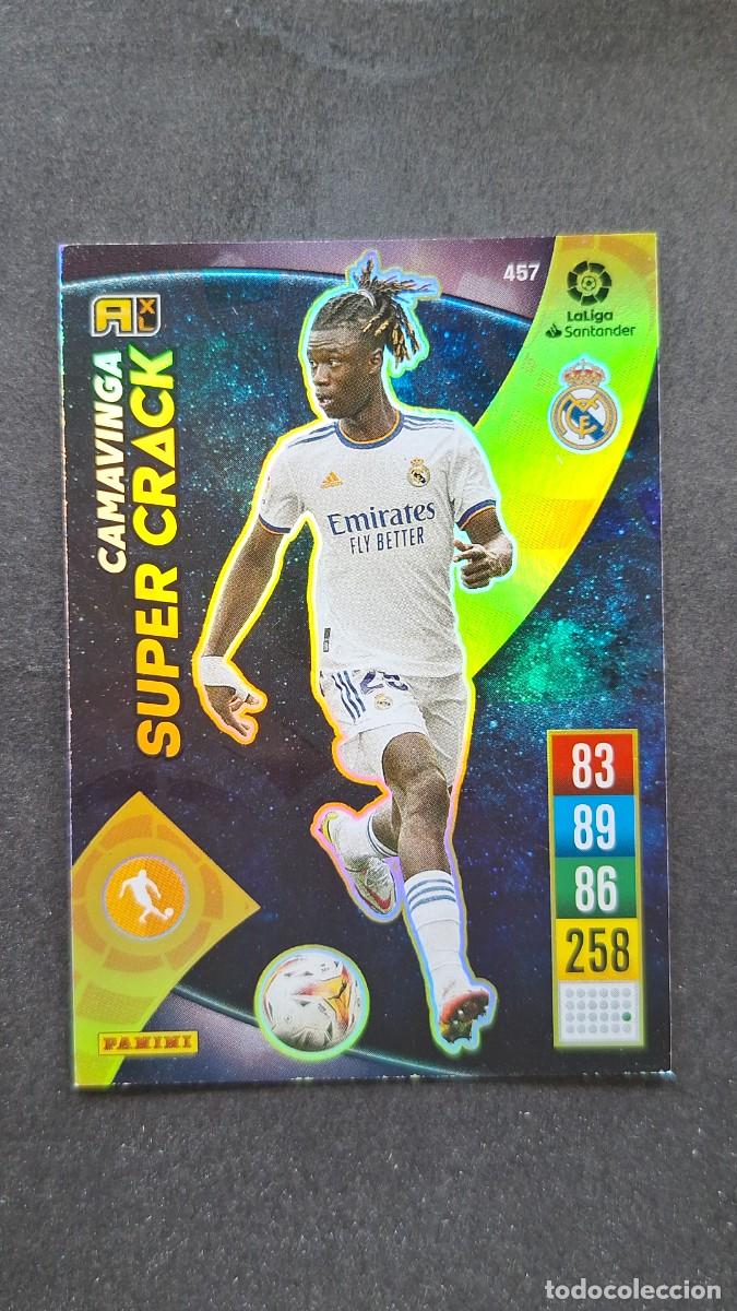 Cromos de f&uacute;tbol: L1 CAMAVINGA REAL MADRID 457 SUPER CRACK PANINI ADRENALYN XL 2021 2022 21 22