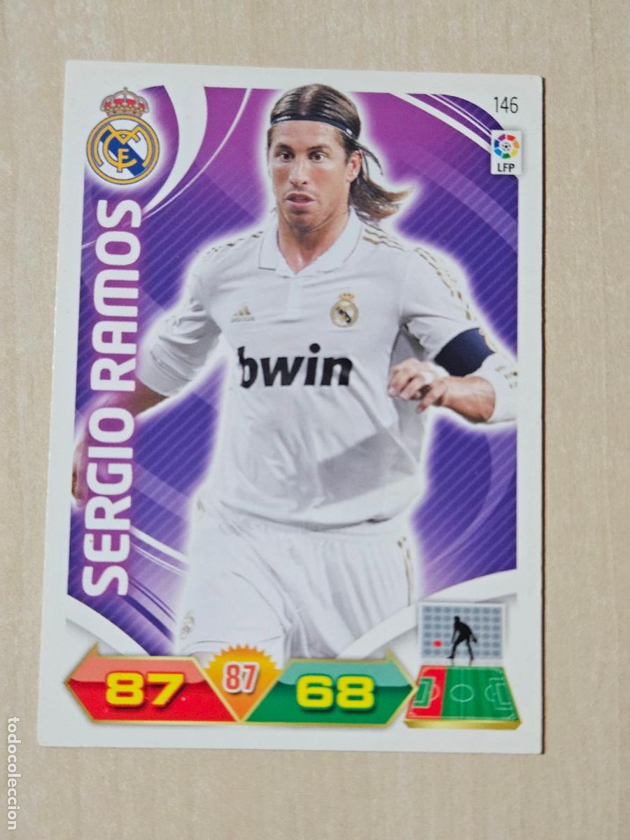 Cromos de f&uacute;tbol: FICHA N&ordm; 146 SERGIO RAMOS - ADRENALYN 11 12 - PANINI 2011 -12 - CROMO - REAL MADRID