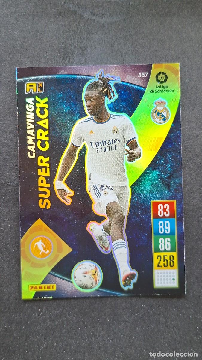 Cromos de f&uacute;tbol: L1 CAMAVINGA REAL MADRID 457 SUPER CRACK PANINI ADRENALYN XL 2021 2022 21 22