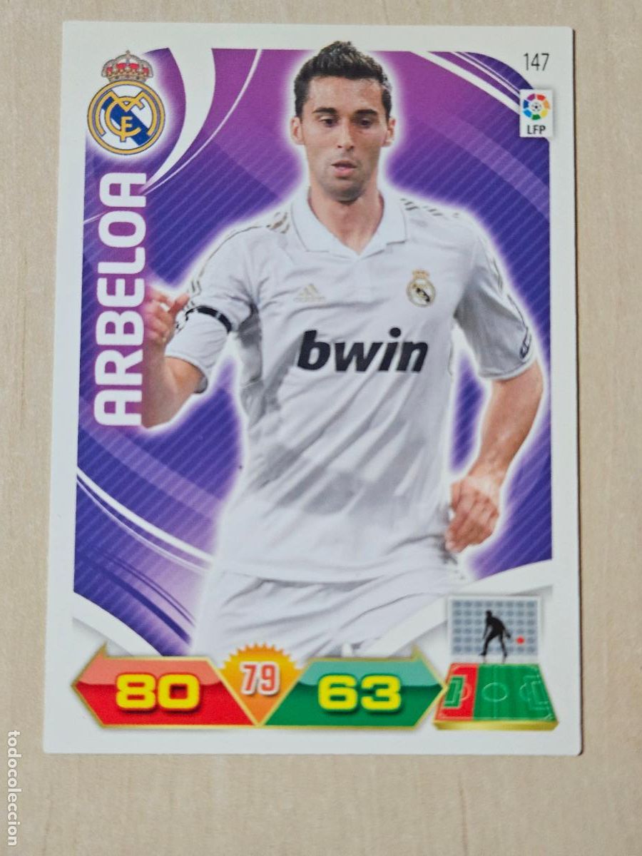 Cromos de f&uacute;tbol: FICHA N&ordm; 147 ARBELOA - ADRENALYN 11 12 - PANINI 2011 -12 - CROMO - REAL MADRID