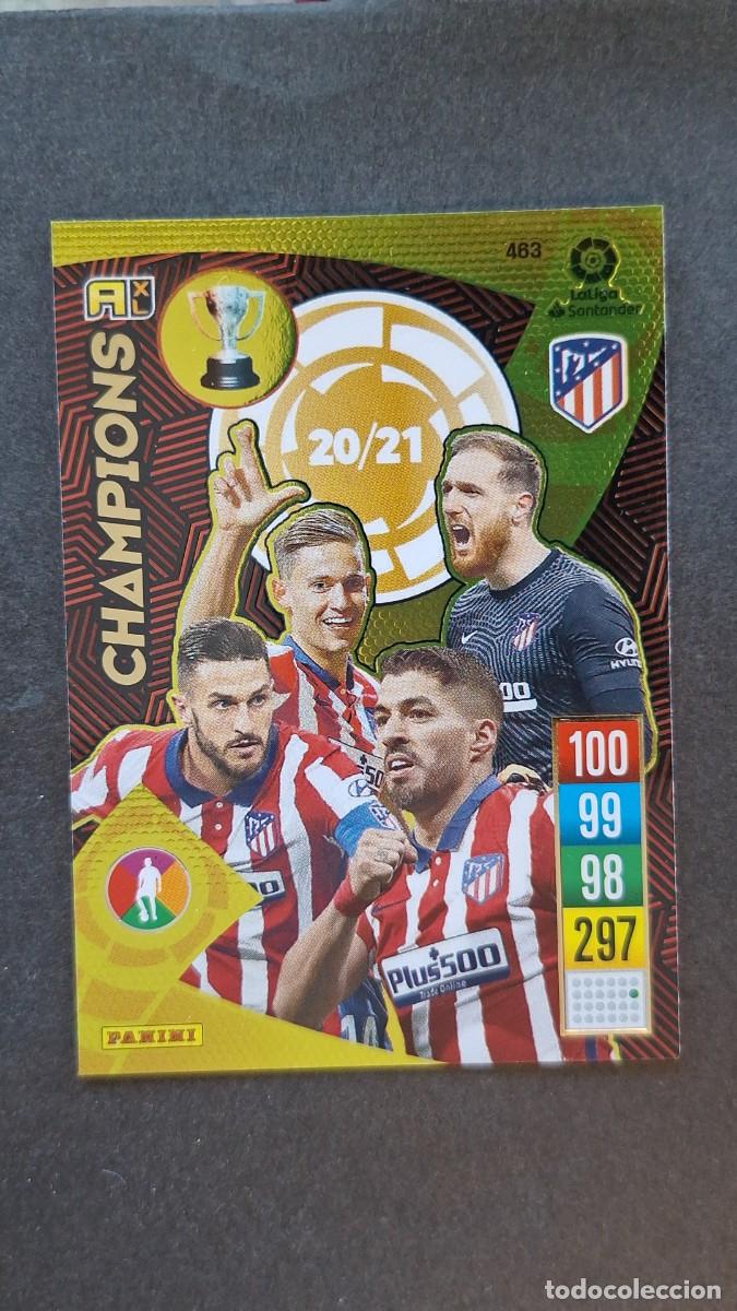 Cromos de f&uacute;tbol: L1 ATLETICO DE MADRID 463 CARD CHAMPIONS 20/21 PANINI ADRENALYN XL 2021 2022 21 22