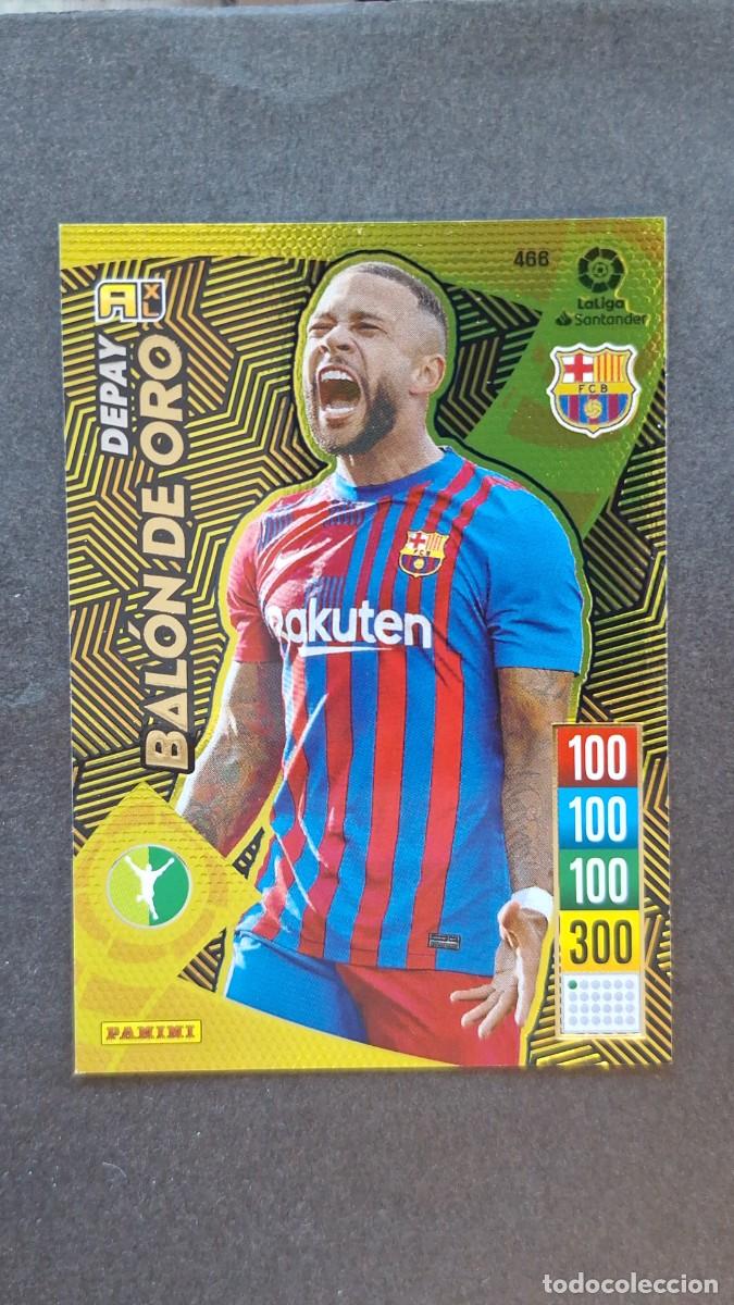 Cromos de f&uacute;tbol: L1 DEPAY F. C. BARCELONA 466 BALON DE ORO PANINI ADRENALYN XL 2021 2022 21 22