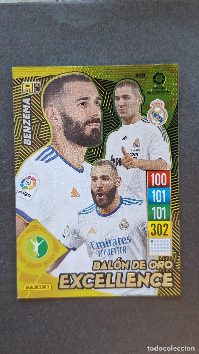 Cartes &agrave; collectionner de Football: L1 BENZEMA REAL MADRID 469 BALON DE ORO EXCELLENCE PANINI ADRENALYN XL 2021 2022 21 22