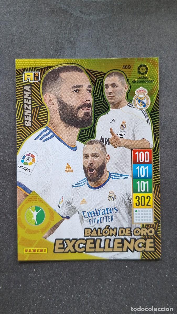 Cartes &agrave; collectionner de Football: L1 BENZEMA REAL MADRID 469 BALON DE ORO EXCELLENCE PANINI ADRENALYN XL 2021 2022 21 22