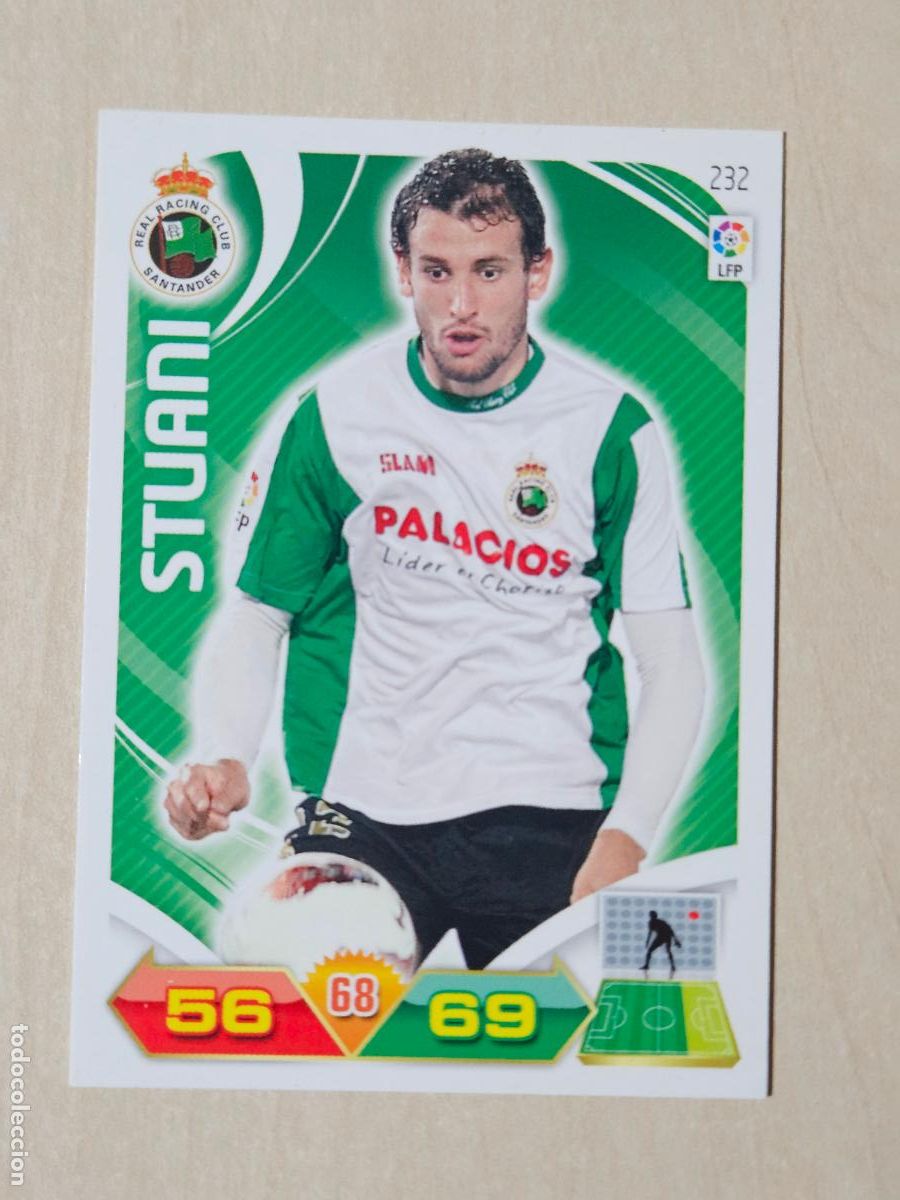 Cromos de f&uacute;tbol: FICHA N&ordm; 232 STUANI - ADRENALYN 11 12 - PANINI 2011 -12 - CROMO - RACING DE SANTANDER