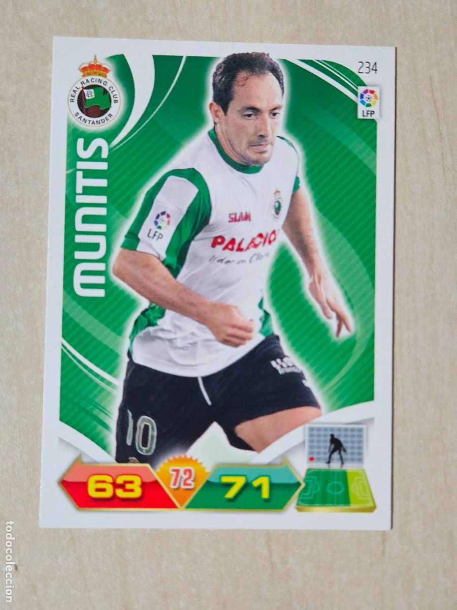 Cromos de f&uacute;tbol: FICHA N&ordm; 234 MUNITIS - ADRENALYN 11 12 - PANINI 2011 -12 - CROMO - RACING DE SANTANDER