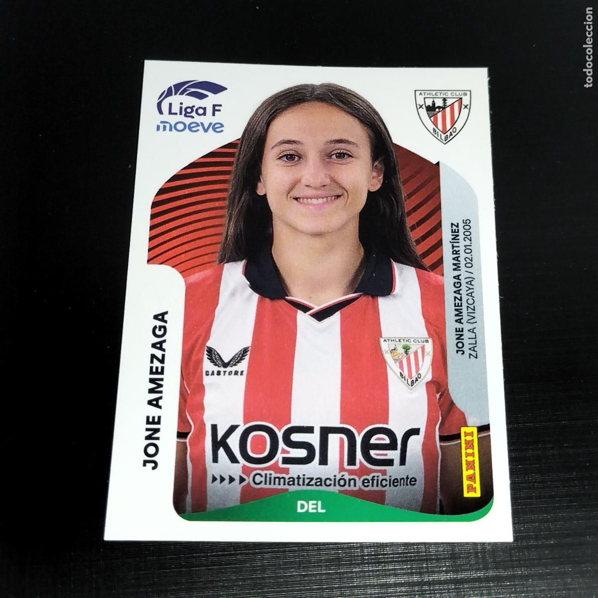 Cromos de f&uacute;tbol: 37 JONE AMEZAGA ATHLETIC BILBAO CROMOS LIGA F MOEVE FEMENINA PANINI 2025 2026 25 26