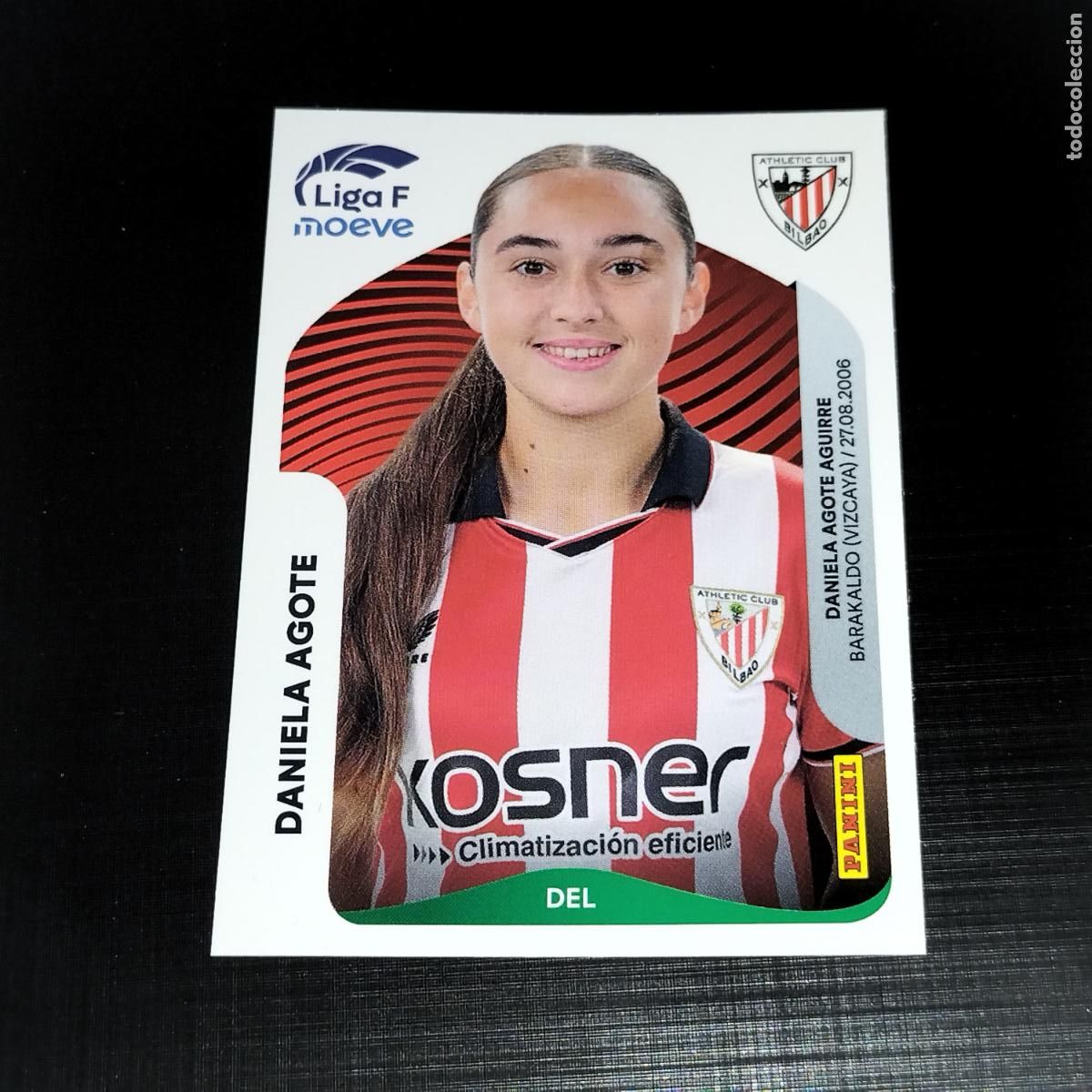 Cromos de f&uacute;tbol: 39 A DANIELA AGOTE ATHLETIC BILBAO CROMOS LIGA F MOEVE FEMENINA PANINI 2025 2026 25 26