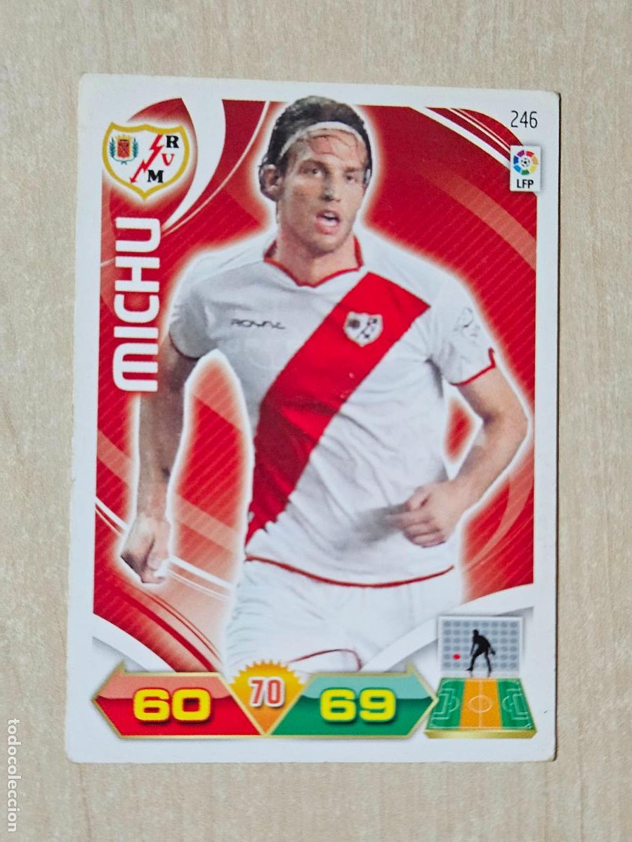 Cromos de f&uacute;tbol: FICHA N&ordm; 246 MICHU - ADRENALYN 11 12 - PANINI 2011 -12 - CROMO - RAYO VALLECANO
