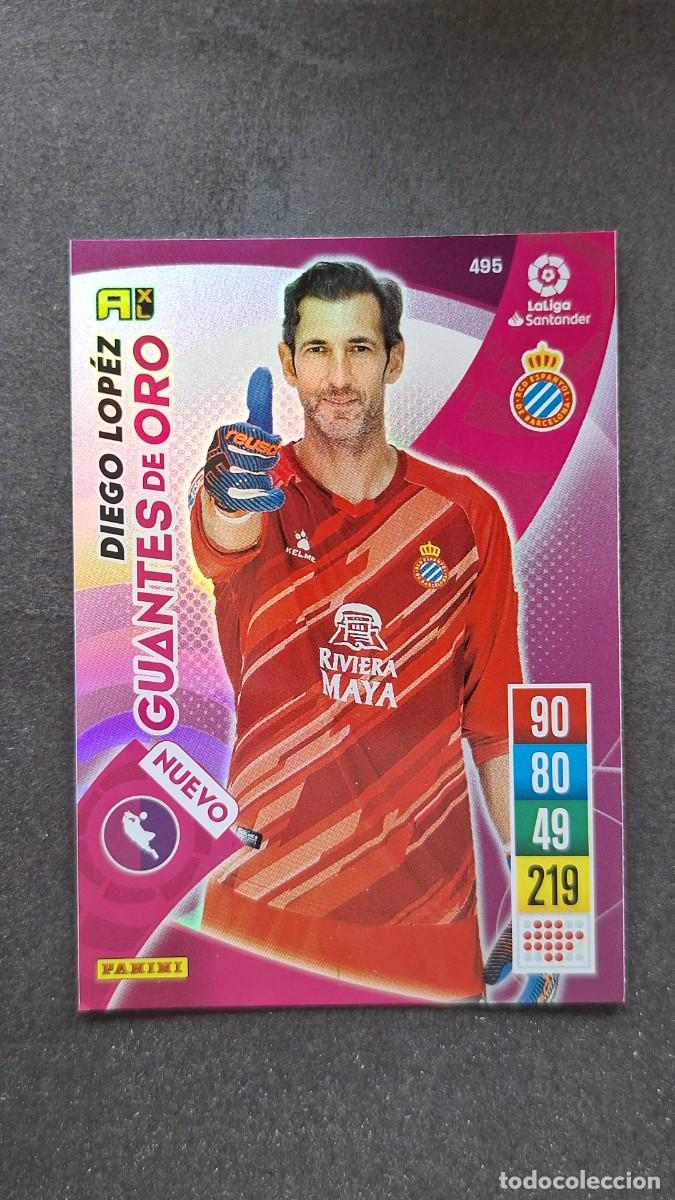 Cromos de Futebol: L1 DIEGO LOPEZ R. C. D. ESPA&Ntilde;OL 495 NUEVO GUANTES DE ORO PANINI ADRENALYN XL 2021 2022 21 22