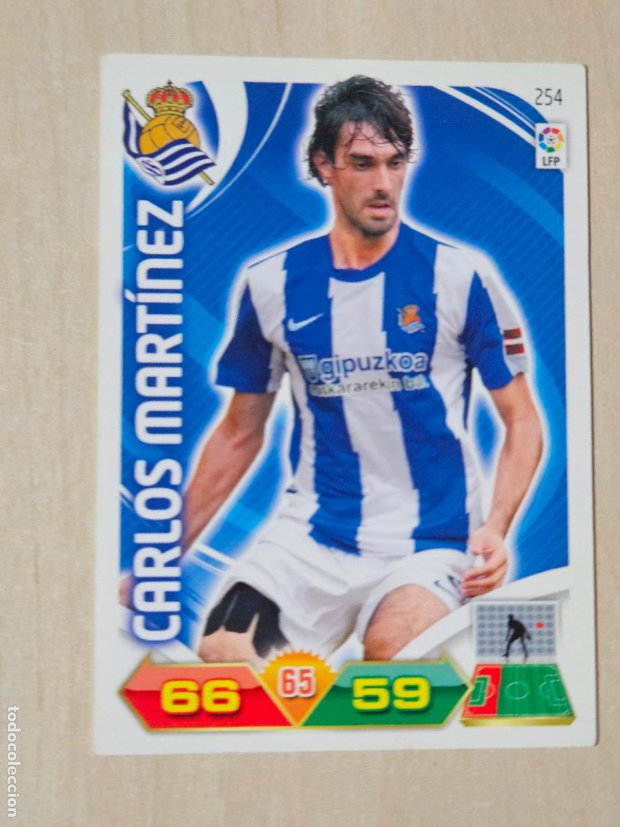Cromos de Futebol: FICHA N&ordm; 254 CARLOS MARTINEZ - ADRENALYN 11 12 - PANINI 2011 -12 - CROMO - REAL SOCIEDAD