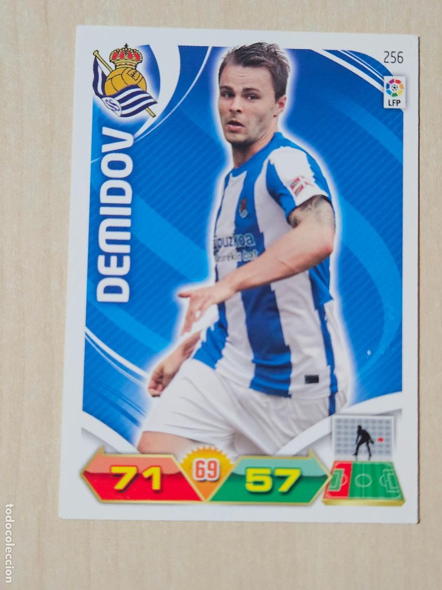 Cromos de Futebol: FICHA N&ordm; 256 DEMIDOV - ADRENALYN 11 12 - PANINI 2011 -12 - CROMO - REAL SOCIEDAD