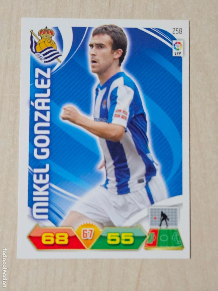 Cromos de Futebol: FICHA N&ordm; 258 MIKEL GONZALEZ - ADRENALYN 11 12 - PANINI 2011 -12 - CROMO - REAL SOCIEDAD