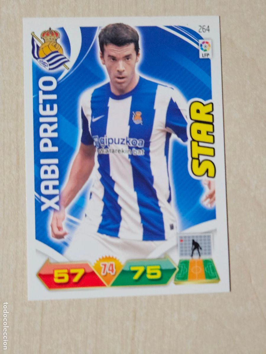 Fu&szlig;ball-Sticker: FICHA N&ordm; 264 XBI PRIETO - ADRENALYN 11 12 - PANINI 2011 -12 - CROMO - REAL SOCIEDAD