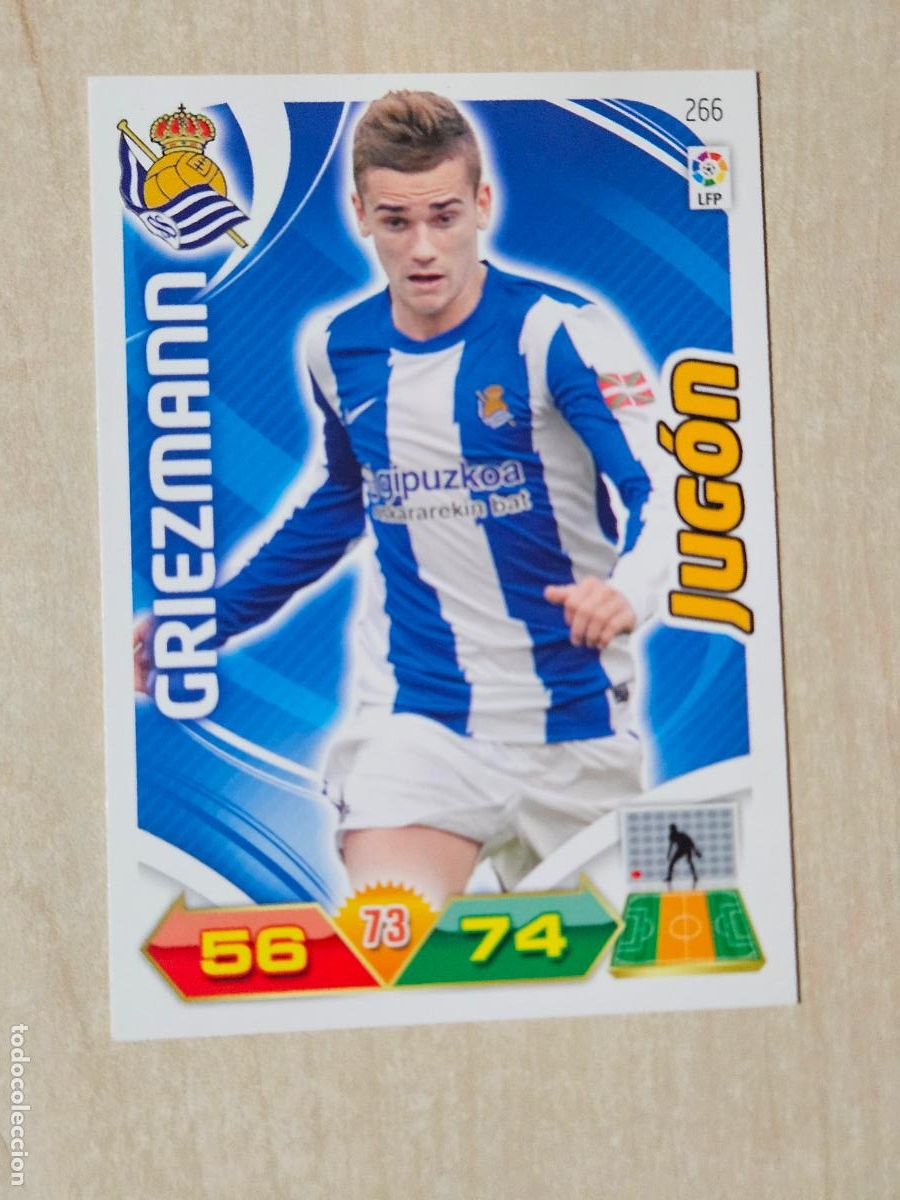 Fu&szlig;ball-Sticker: FICHA N&ordm; 266 GRIEZMANN - ADRENALYN 11 12 - PANINI 2011 -12 - CROMO - REAL SOCIEDAD