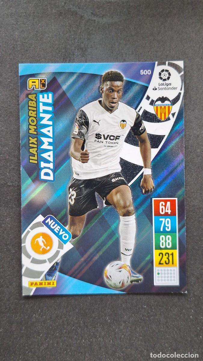 Fu&szlig;ball-Sticker: L1 ILAIX MORIBA VALENCIA C. F. 500 NUEVO DIAMANTE PANINI ADRENALYN XL 2021 2022 21 22
