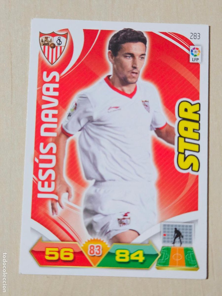 Fu&szlig;ball-Sticker: FICHA N&ordm; 283 JESUS NAVAS - ADRENALYN 11 12 - PANINI 2011 -12 - CROMO - SEVILLA