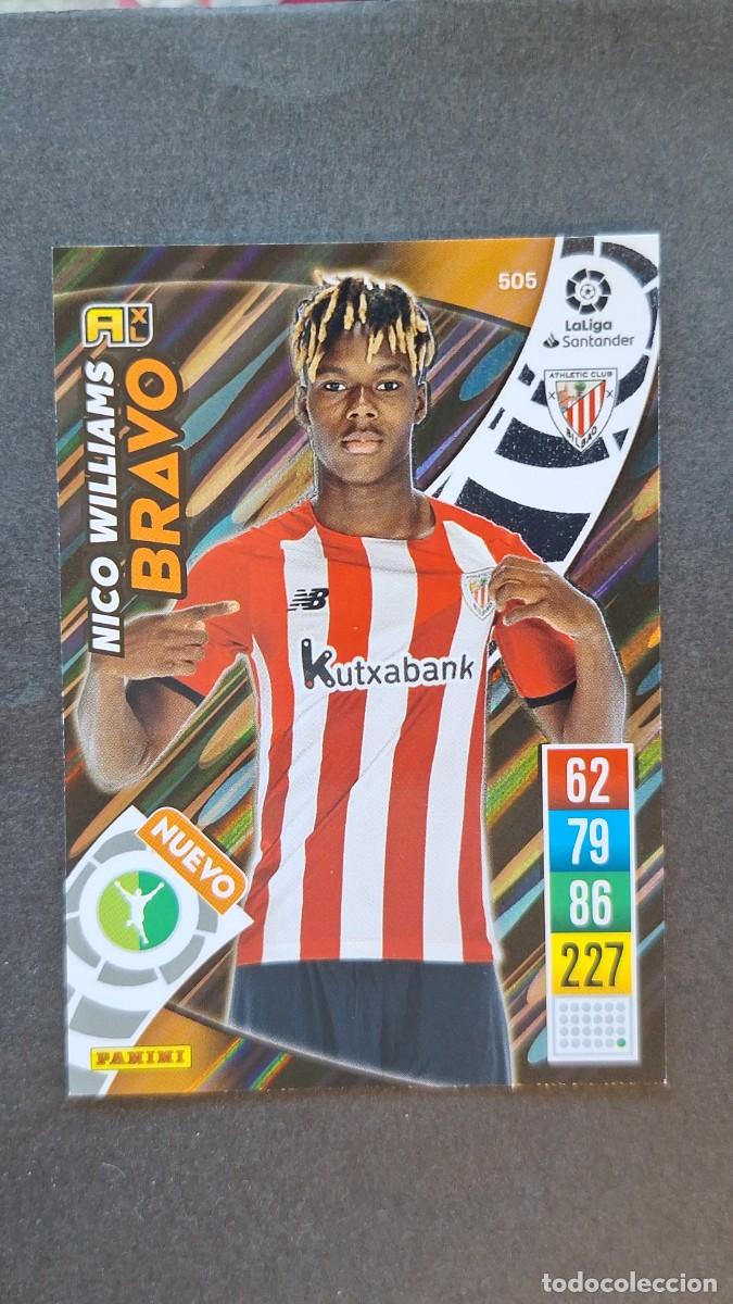 Cartes &agrave; collectionner de Football: L1 NICO WILLIAMS ATHLETIC CLUB DE BILBAO 505 NUEVO BRAVO PANINI ADRENALYN XL 2021 2022 21 22