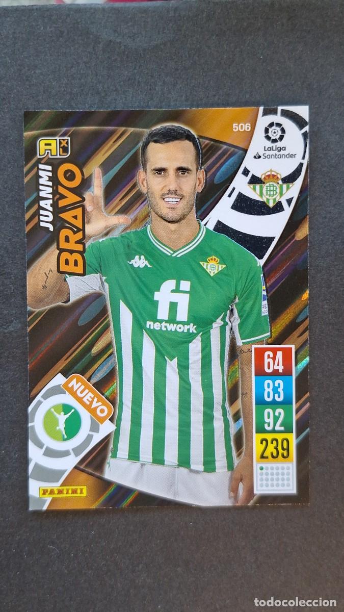 Cromos de f&uacute;tbol: L1 JUANMI REAL BETIS BALOMPIE 506 NUEVO BRAVO PANINI ADRENALYN XL 2021 2022 21 22