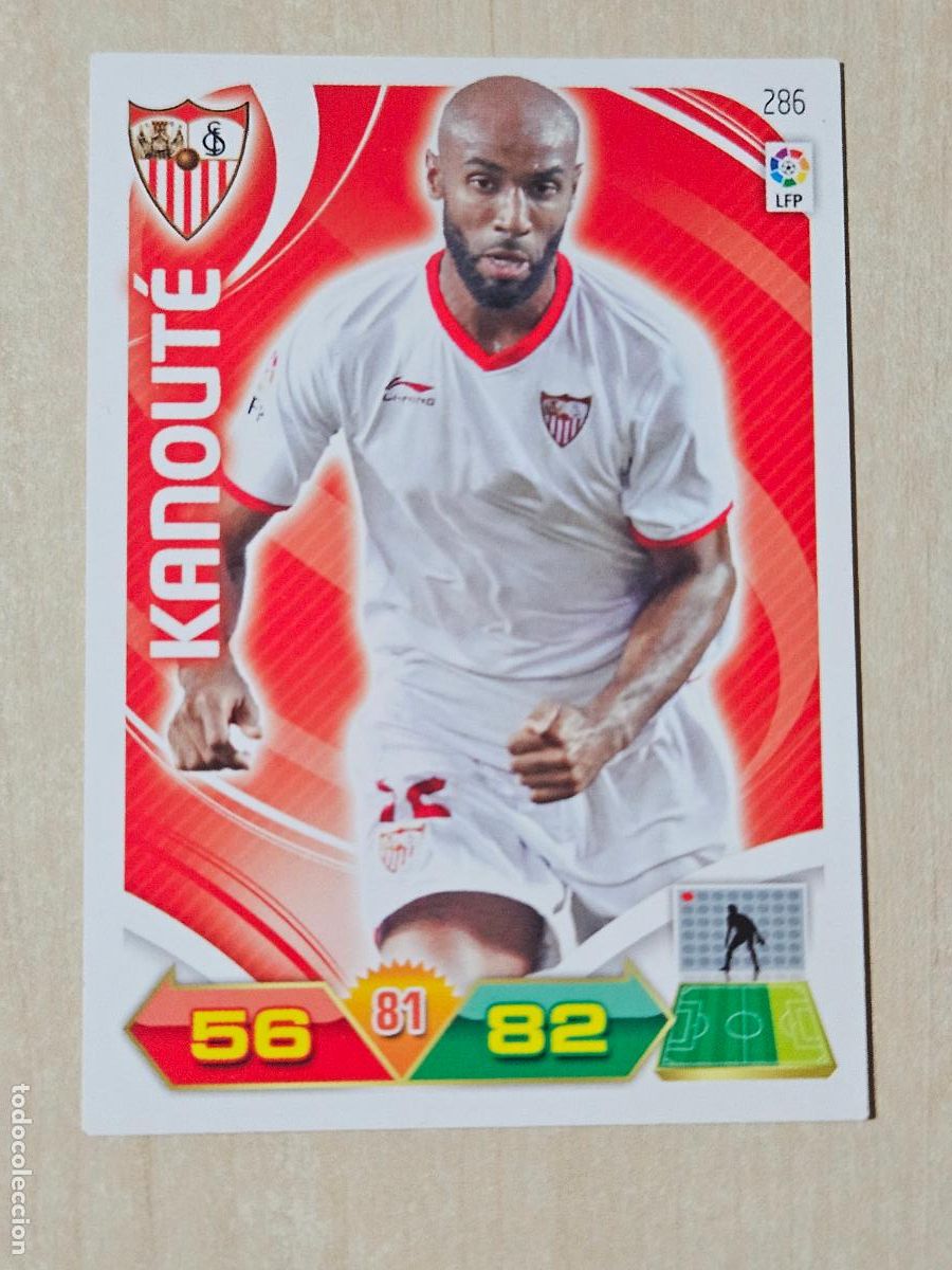 Cromos de f&uacute;tbol: FICHA N&ordm; 286 KANOUTE - ADRENALYN 11 12 - PANINI 2011 -12 - CROMO - SEVILLA