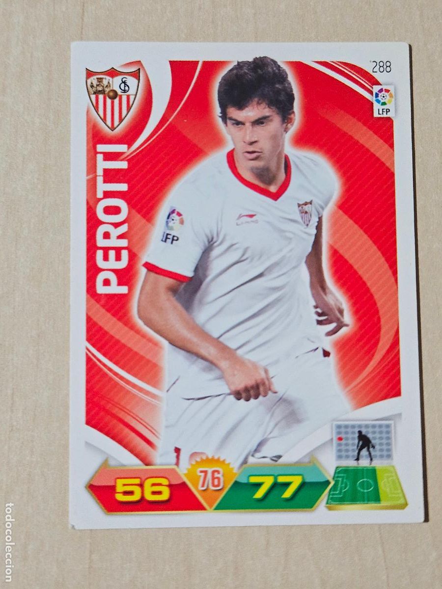 Cromos de f&uacute;tbol: FICHA N&ordm; 288 PEROTTI - ADRENALYN 11 12 - PANINI 2011 -12 - CROMO - SEVILLA