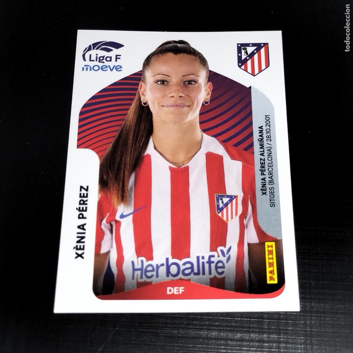 Cromos de f&uacute;tbol: 47 A XENIA PEREZ AT ATLETICO DE MADRID CROMOS LIGA F MOEVE FEMENINA PANINI 2025 2026 25 26