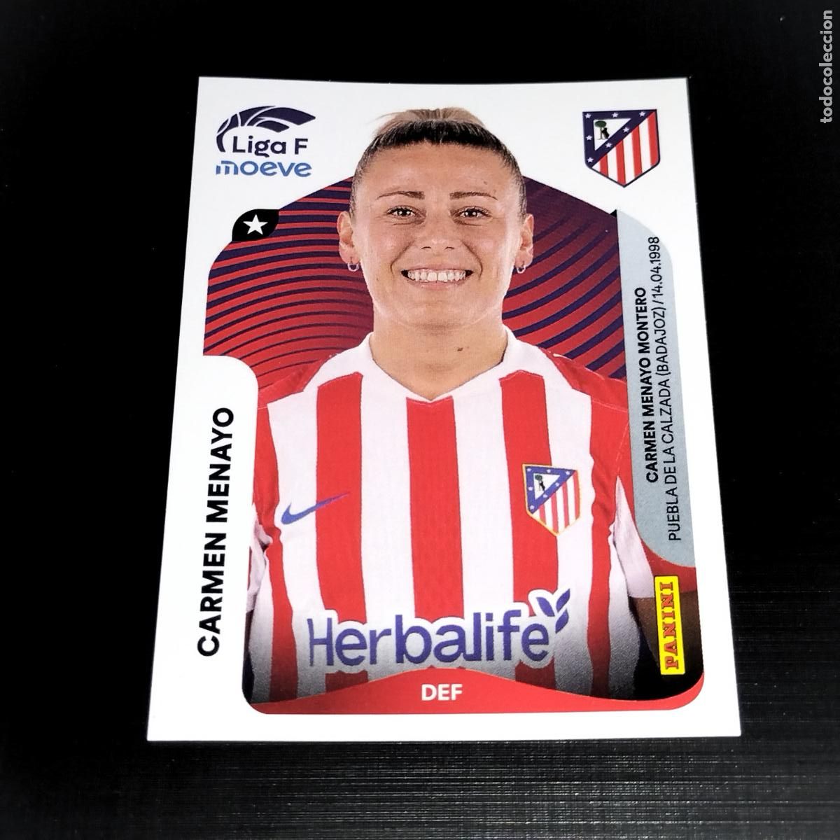 Cromos de f&uacute;tbol: 47 B CARMEN MENAYO AT ATLETICO DE MADRID CROMOS LIGA F MOEVE FEMENINA PANINI 2025 2026 25 26