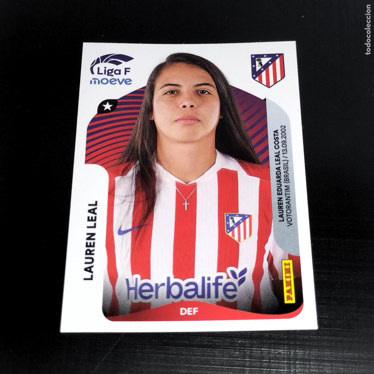 Cromos de f&uacute;tbol: 48 LAUREN LEAL AT ATLETICO DE MADRID CROMOS LIGA F MOEVE FEMENINA PANINI 2025 2026 25 26
