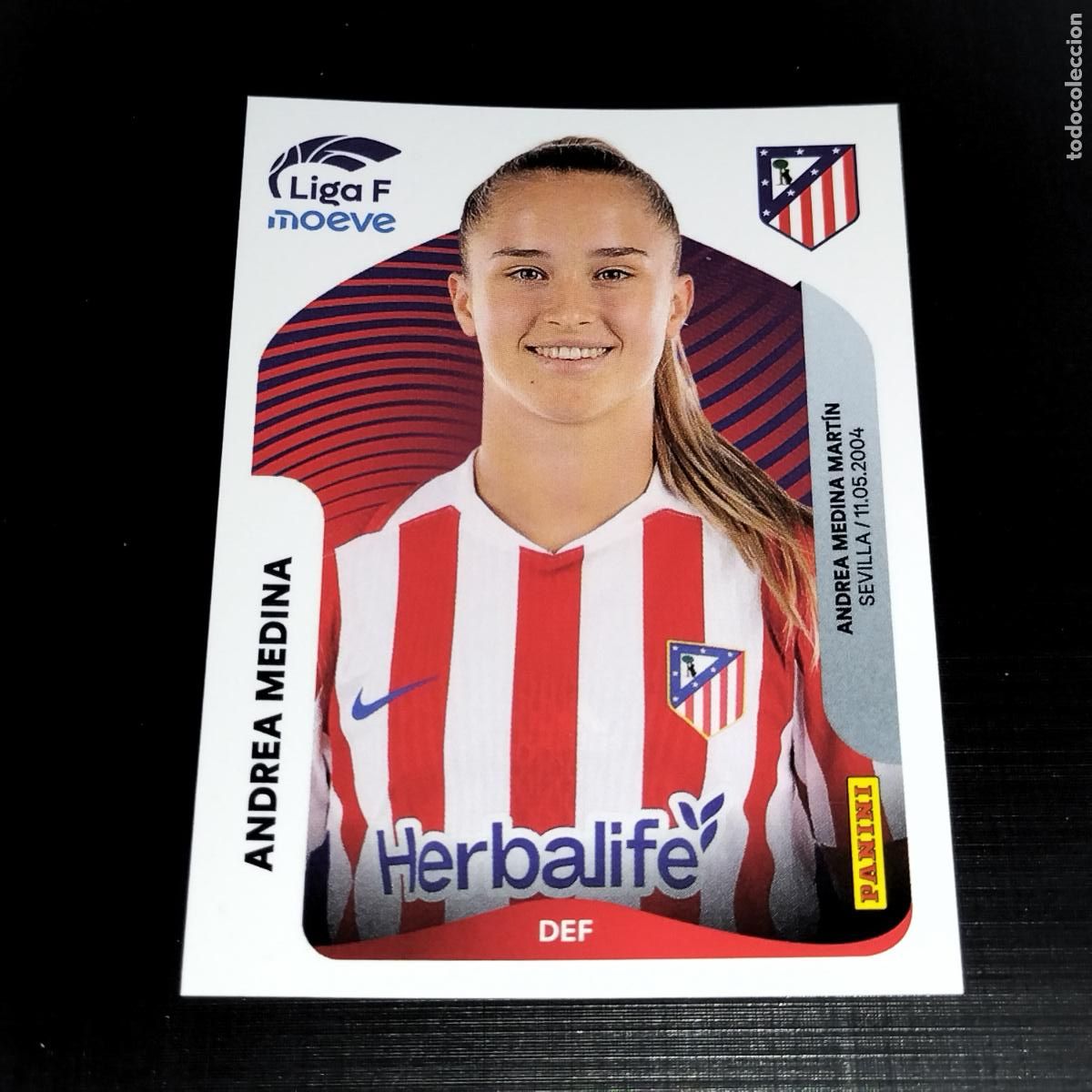 Cromos de f&uacute;tbol: 50 A ANDREA MEDINA AT ATLETICO DE MADRID CROMOS LIGA F MOEVE FEMENINA PANINI 2025 2026 25 26