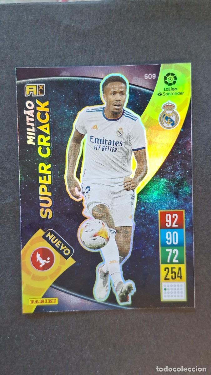 Cromos de f&uacute;tbol: L1 MILITAO REAL MADRID 509 NUEVO SUPER CRACK PANINI ADRENALYN XL 2021 2022 21 22