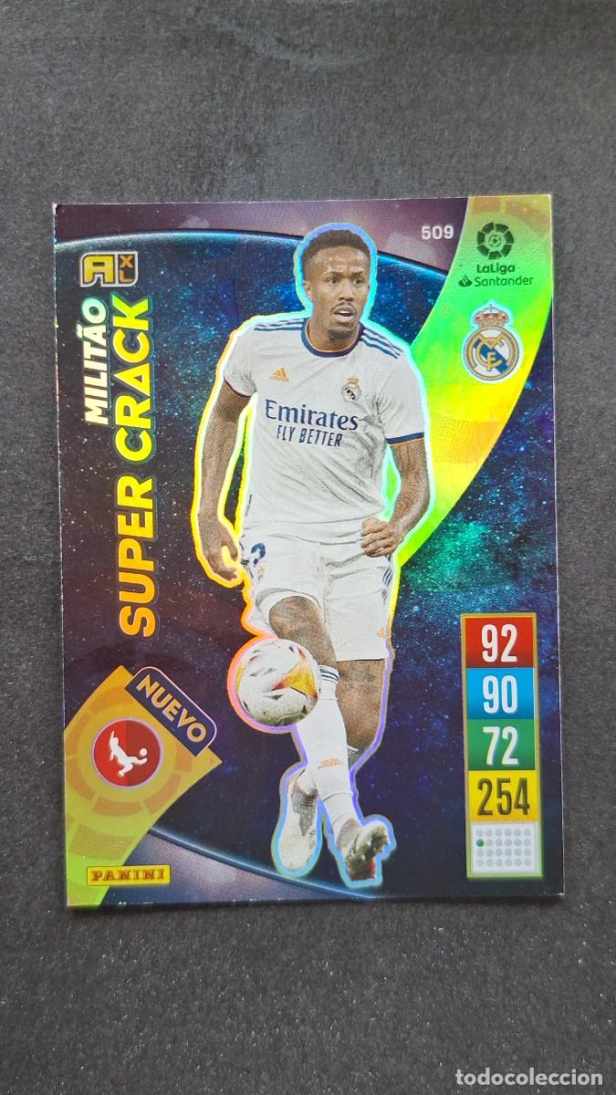 Cromos de f&uacute;tbol: L1 MILITAO REAL MADRID 509 NUEVO SUPER CRACK PANINI ADRENALYN XL 2021 2022 21 22