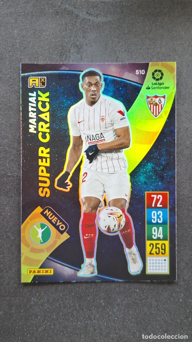 Cromos de f&uacute;tbol: L1 MARTIAL SEVILLA F. C. 510 NUEVO SUPER CRACK PANINI ADRENALYN XL 2021 2022 21 22