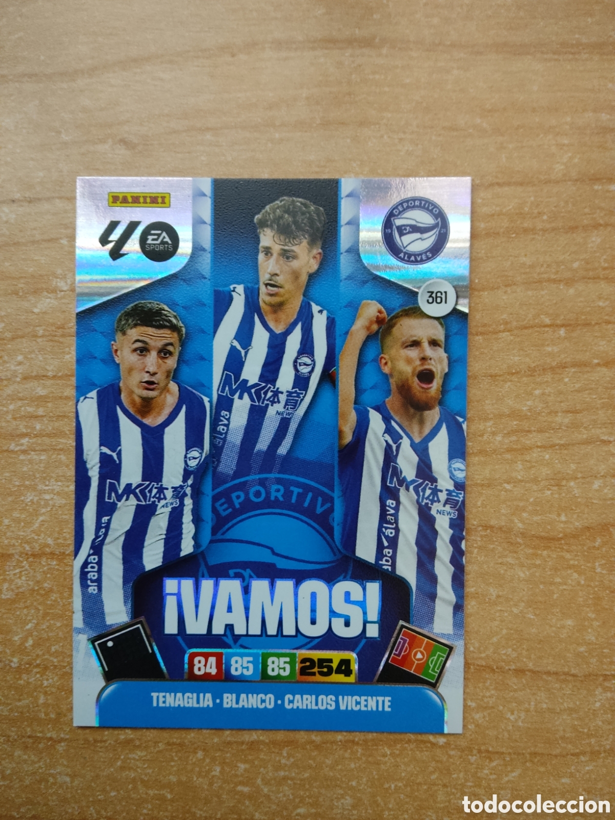 Cromos de f&uacute;tbol: 361 ALAV&Eacute;S VAMOS ADRENALYN XL LIGA 2025 2026