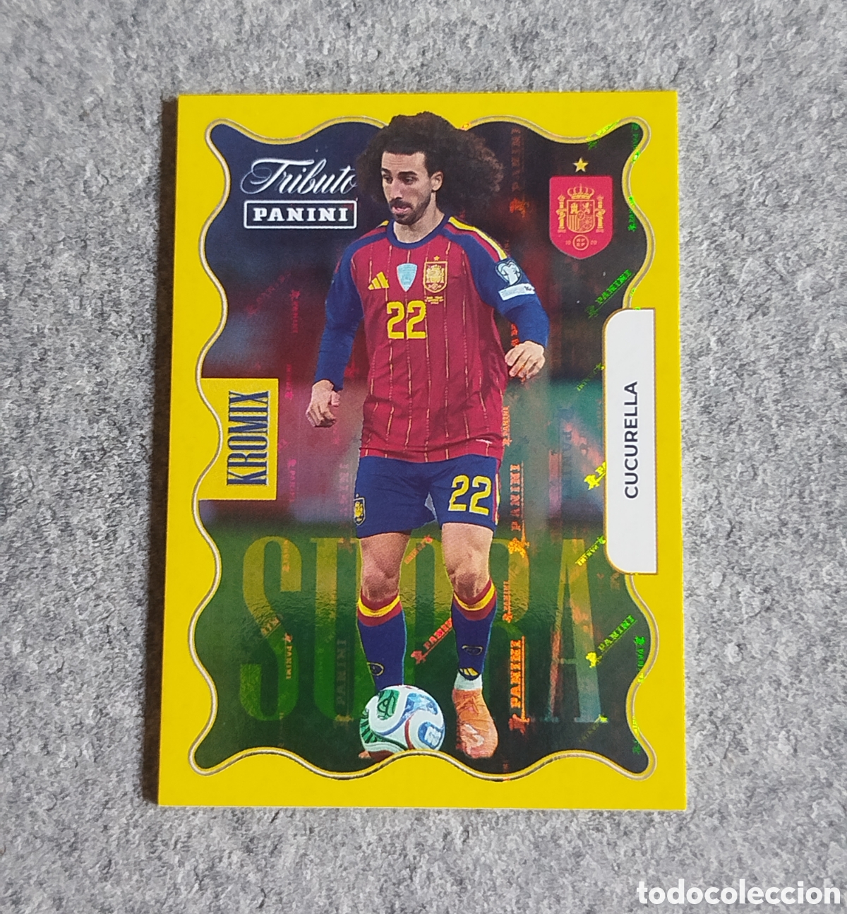 Figurine di Calcio: KROMIX SUPRA GOLD CUCURELLA KO PANINI TRIBUTO SELECC. ESPA&Ntilde;OLA ESPA&Ntilde;A CROMO CARD MUNDIAL 2026