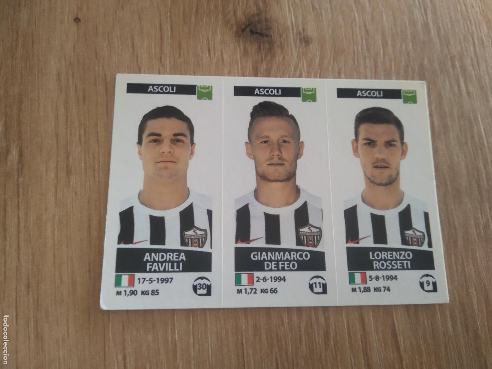 Figurine di Calcio: 572 FAVILLI DE FEO ROSSETI ASCOLI CROMO FUTBOL PANINI LIGA ITALIA 17-18 CALCIATORI 2017-2018