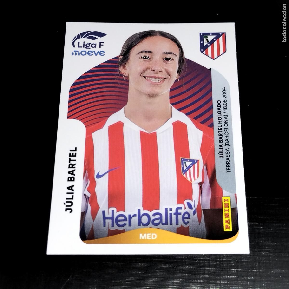 Figurine di Calcio: 54 JULIA BARTEL AT ATLETICO DE MADRID CROMOS LIGA F MOEVE FEMENINA PANINI 2025 2026 25 26