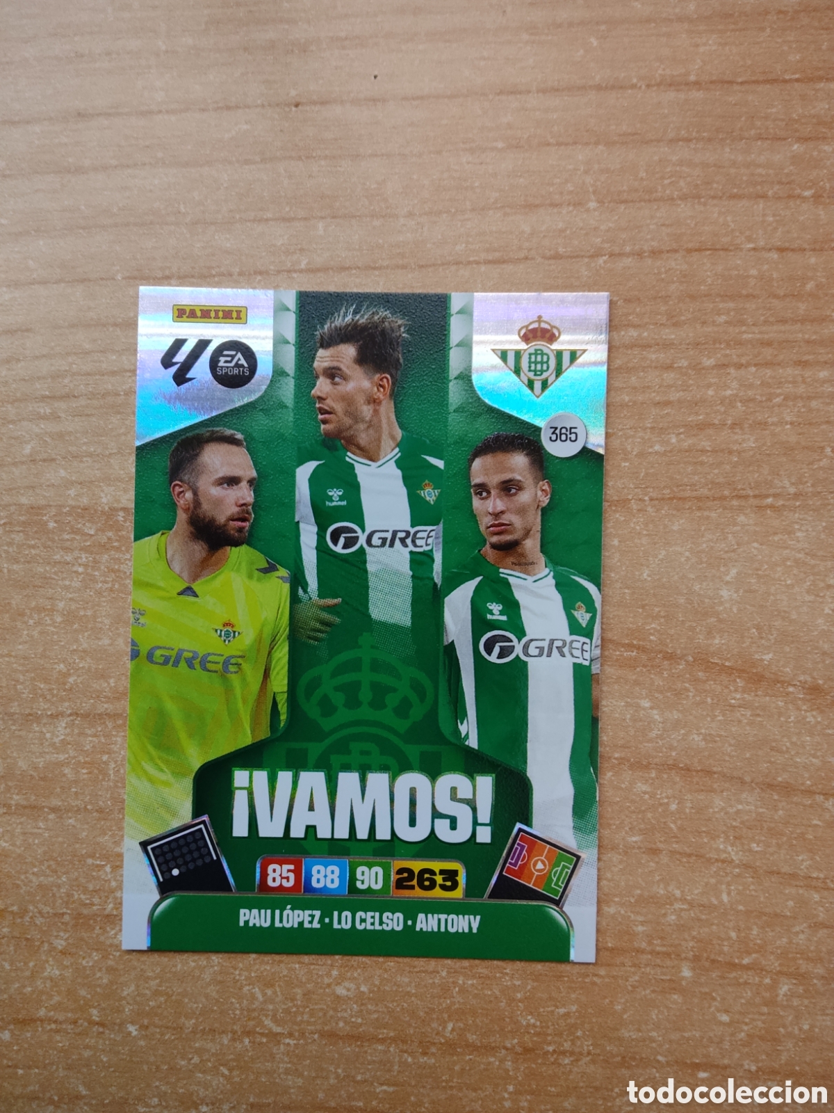 Cromos de f&uacute;tbol: 365 VAMOS REAL BETIS ADRENALYN XL LIGA 2025 2026
