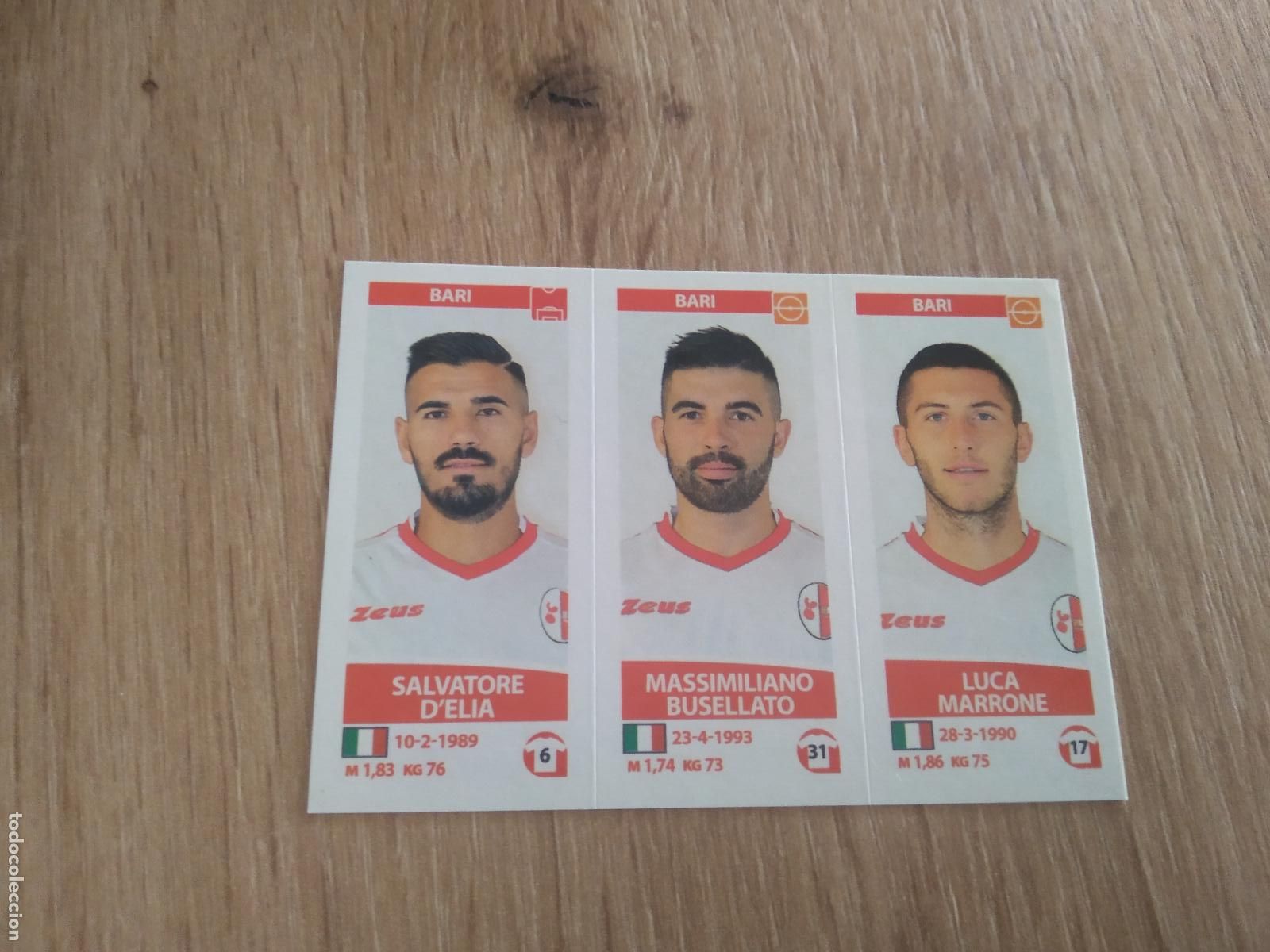 Fu&szlig;ball-Sticker: 584 D'ELIA BUSELLATO MARRONE BARI CROMO FUTBOL PANINI LIGA ITALIA 17-18 CALCIATORI 2017-2018