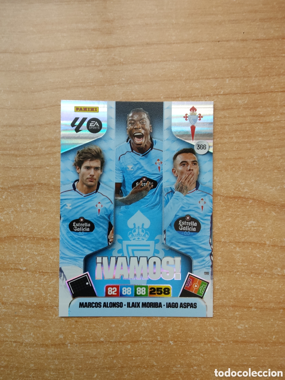 Cromos de f&uacute;tbol: 366 VAMOS CELTA VIGO ADRENALYN XL LIGA 2025 2026