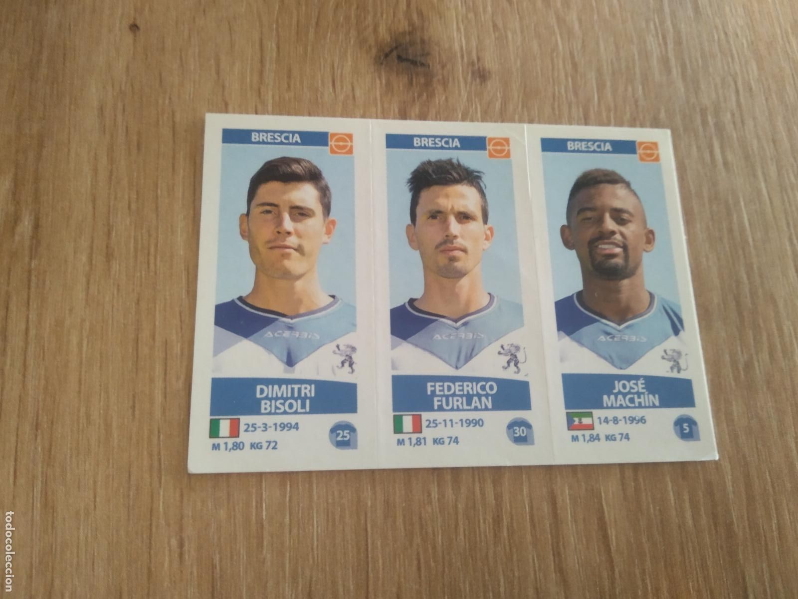 Cartes &agrave; collectionner de Football: 592 BISOLI FURLAN JOSE MACHIN BRESCIA CROMO FUTBOL PANINI LIGA ITALIA 17-18 CALCIATORI 2017-2018