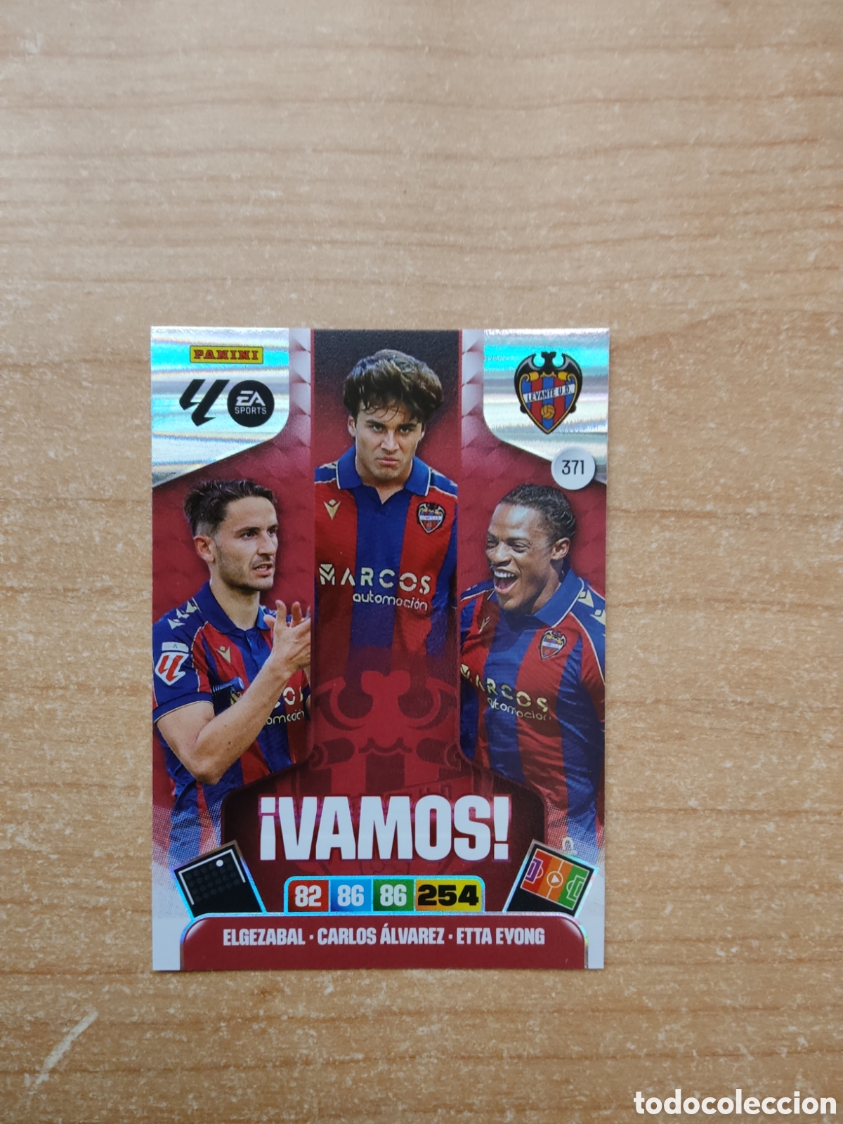 Cromos de f&uacute;tbol: 371 VAMOS LEVANTE ADRENALYN XL LIGA 2025 2026