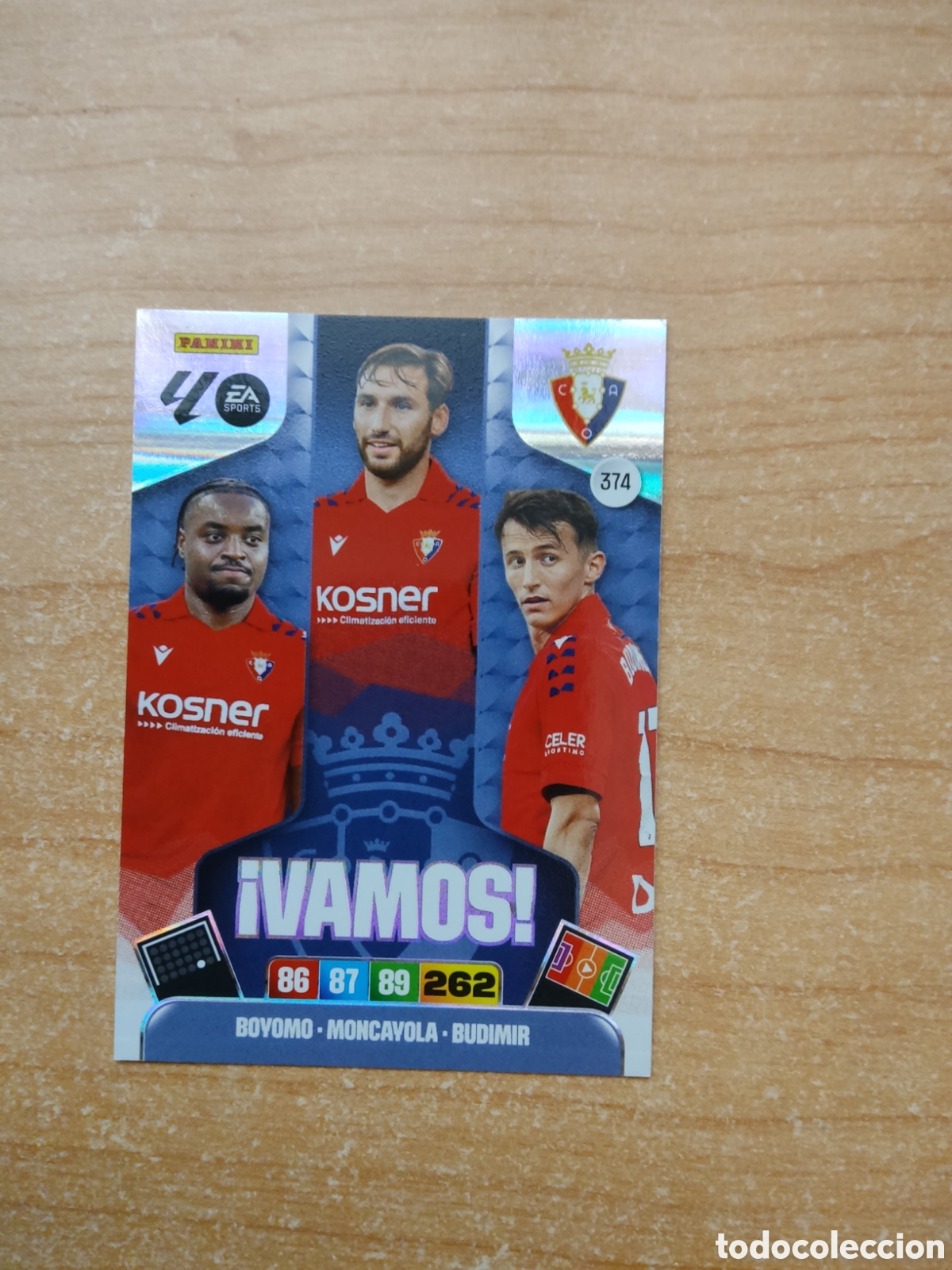 Cromos de f&uacute;tbol: 374 VAMOS OSASUNA ADRENALYN XL LIGA 2025 2026