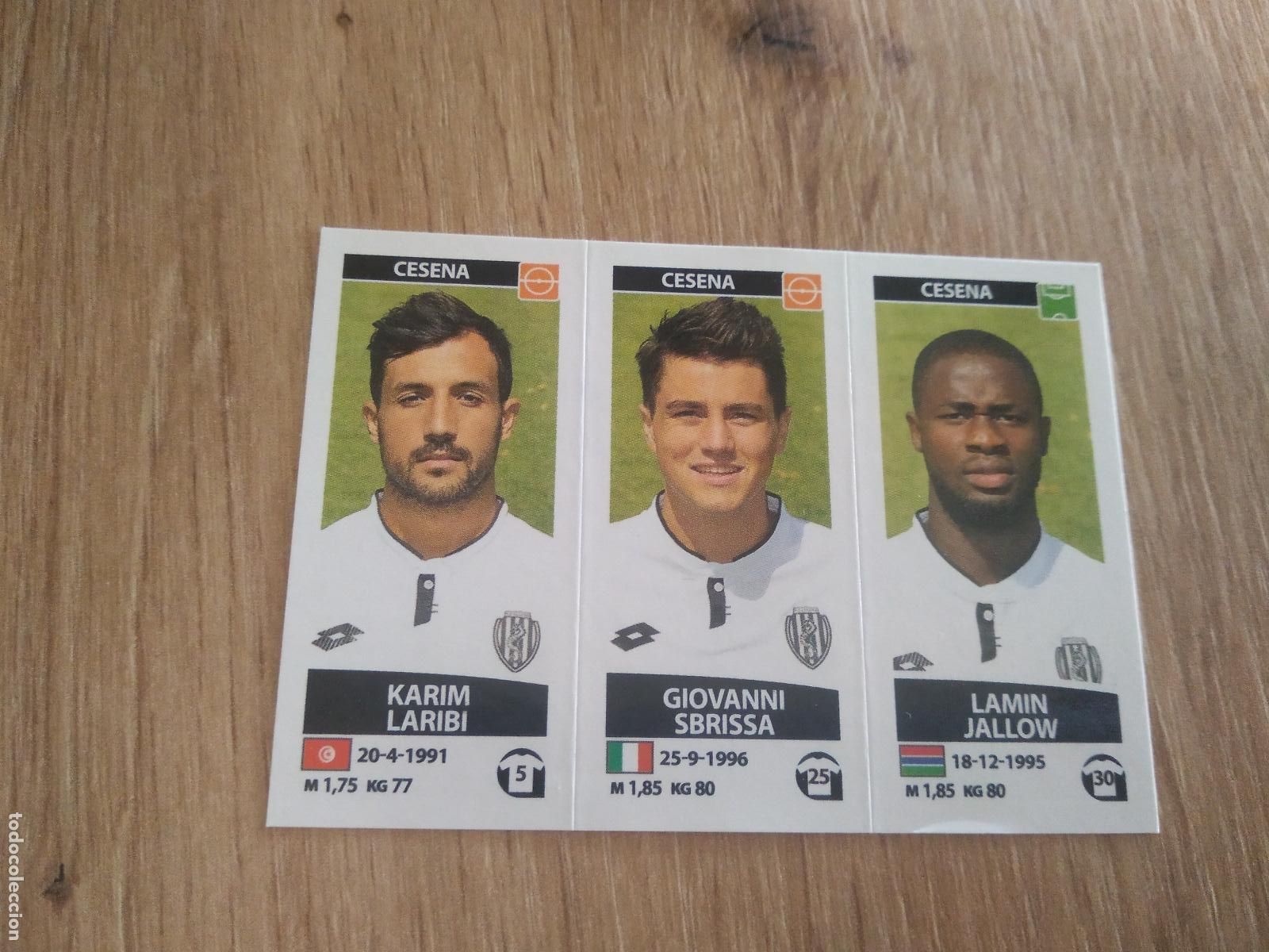 Cromos de f&uacute;tbol: 608 LARIBI SBRISSA JALLOW CROMO FUTBOL PANINI LIGA ITALIA 17-18 CALCIATORI 2017-2018