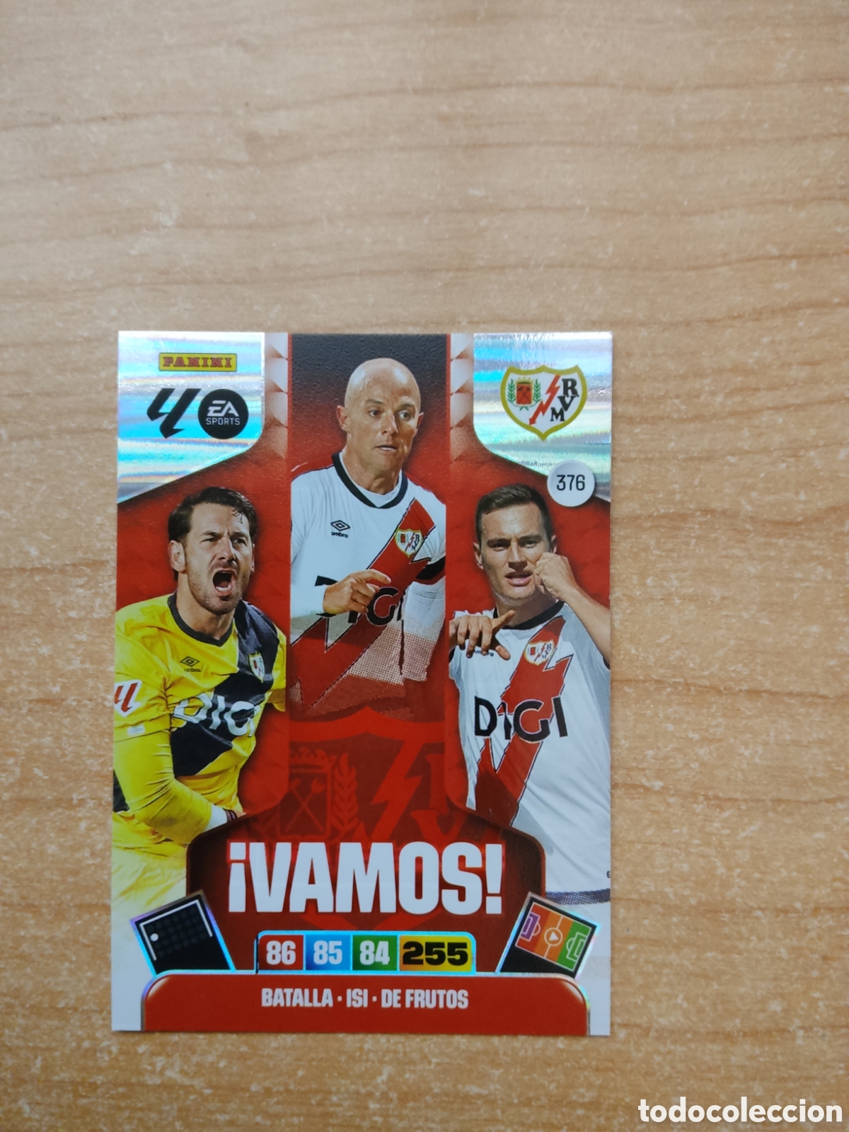 Cromos de f&uacute;tbol: 376 VAMOS RAYO VALLECANO ADRENALYN XL LIGA 2025 2026