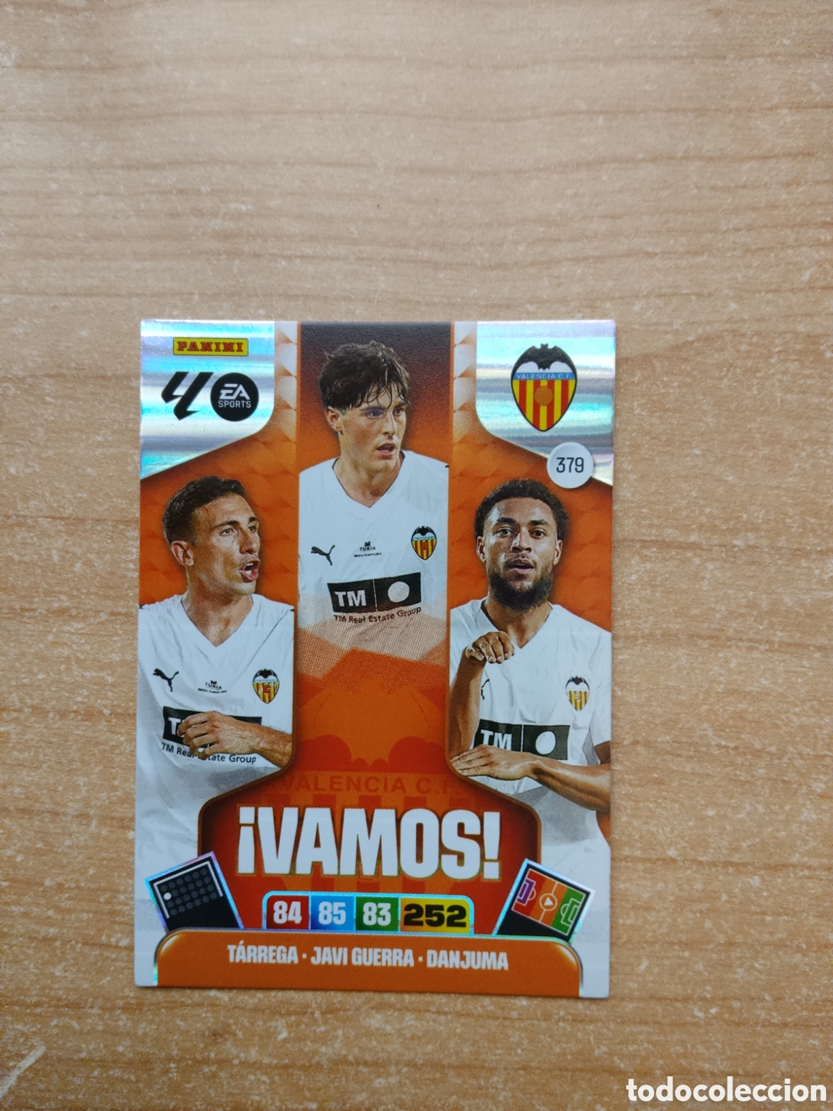 Cromos de f&uacute;tbol: 379 VAMOS VALENCIA ADRENALYN XL LIGA 2025 2026
