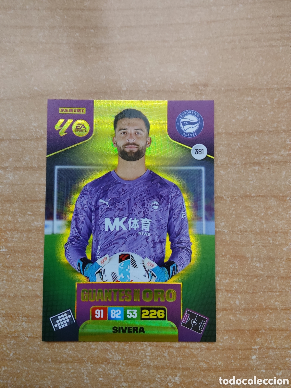 Cromos de f&uacute;tbol: 381 SIVERA GUANTES DE ORO ALAV&Eacute;S ADRENALYN XL LIGA 2025 2026
