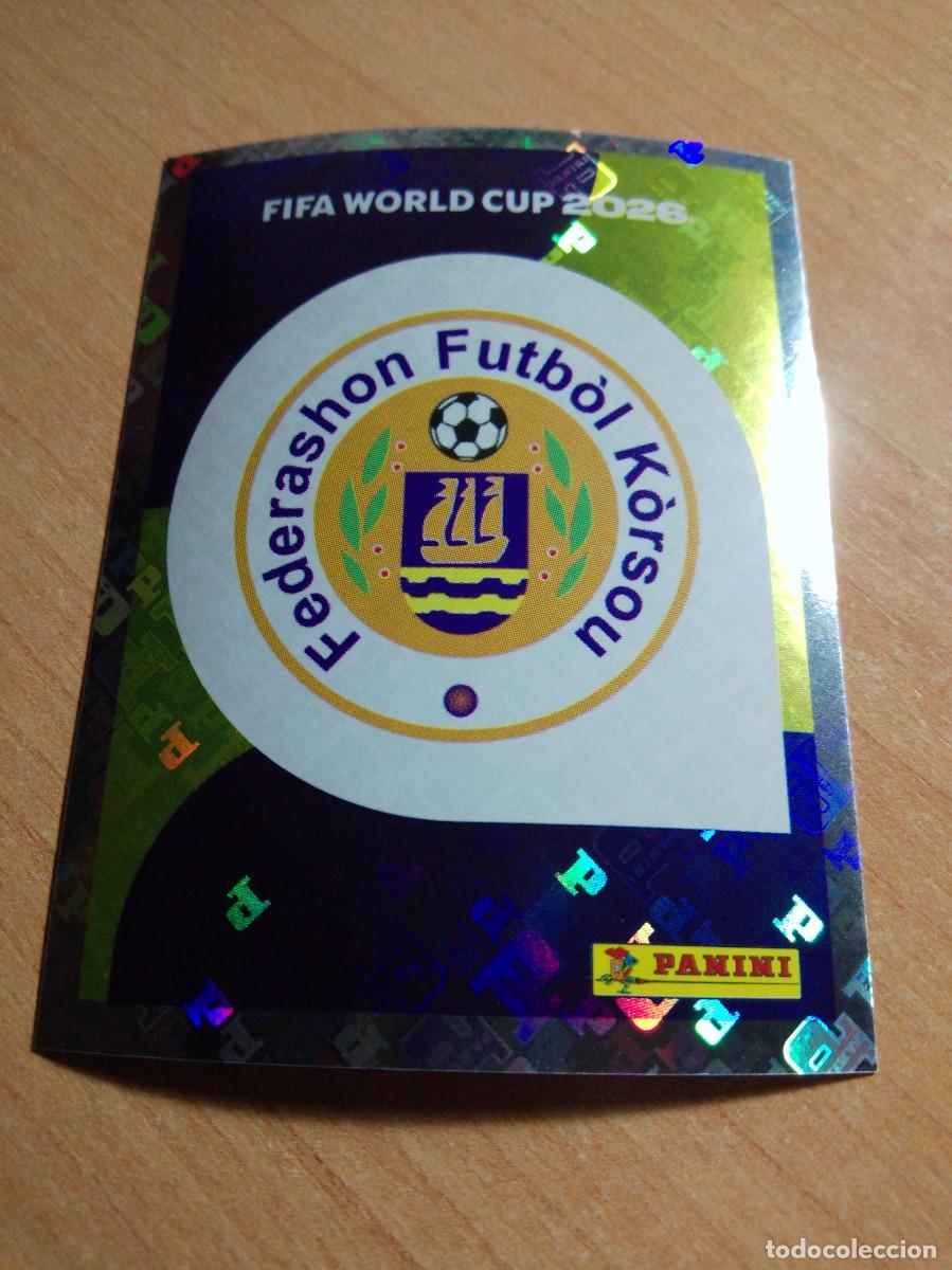 Cromos de f&uacute;tbol: CUW 1 ESCUDO DE CURA&Ccedil;AO MUNDIAL FIFA WORLD CUP 2026 26 PANINI STICKERS NUEVO