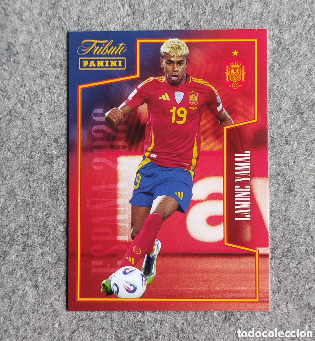 Cromos de f&uacute;tbol: LAMINE YAMAL # 61 PANINI TRIBUTO SELECCION ESPA&Ntilde;OLA ESPA&Ntilde;A CROMO CARD MUNDIAL 2026