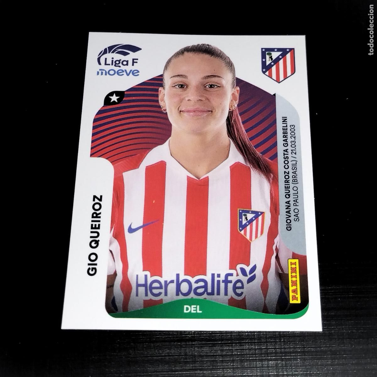 Cromos de Futebol: 58 GIO QUEIROZ AT ATLETICO DE MADRID CROMOS LIGA F MOEVE FEMENINA PANINI 2025 2026 25 26