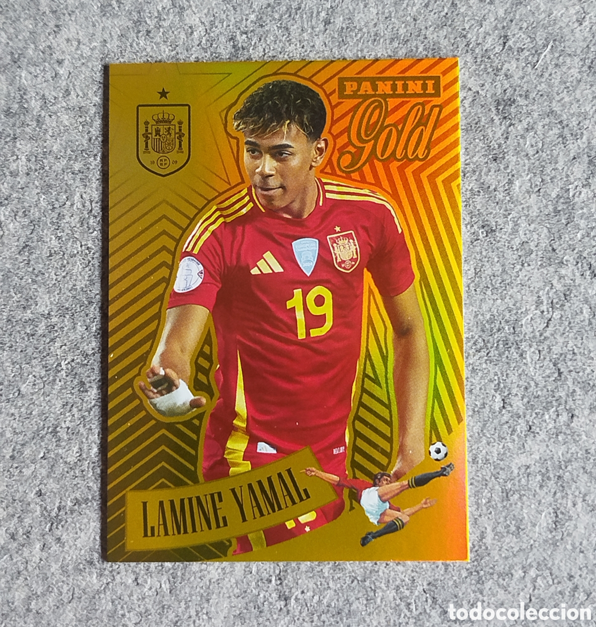 Cromos de f&uacute;tbol: LAMINE YAMAL GOLD # 89 PANINI TRIBUTO SELECCION ESPA&Ntilde;OLA ESPA&Ntilde;A CROMO CARD MUNDIAL 2026